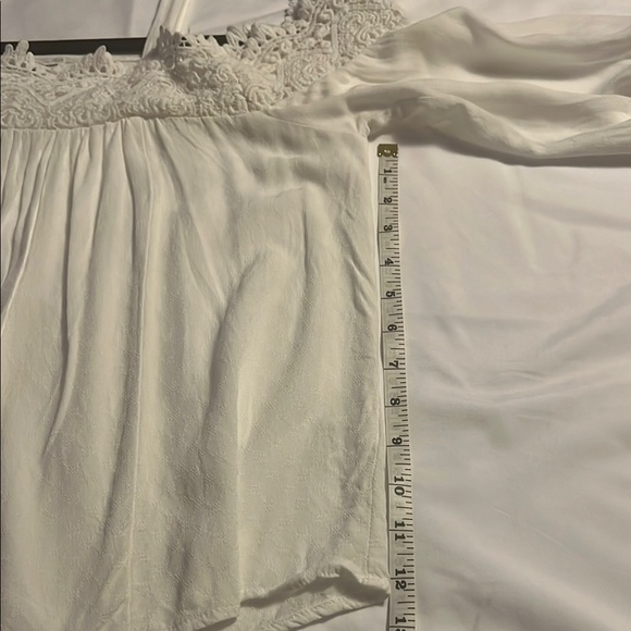 Love on a Hanger White Smocked Ruffled Blouse - Picture 9 of 9